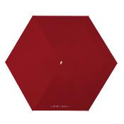 Mini parapluie pliant pour femme - Parapluie plat cinq plis - Ultra léger et compact - Protection UV - Rouge