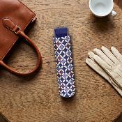 Mini parapluie pliant pour femme - Résistant au vent - Motif géométrique