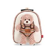 Sac à dos Teddy Bear avec trolley pour enfants - Ours en peluche amovible - Bretelles réglables et souples - Sac d'école mignon - Taille unique