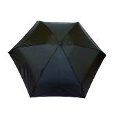 Mini parapluie femme léger avec toile recyclée - résistant au vent - Noir