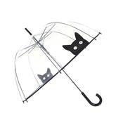 Parapluie femme - droit - transparent - chat