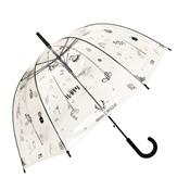 Parapluie cloche transparente automatique - Happy - reduced
