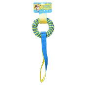 Everplay! – anneau de traction pour chien, Jouet d'activité super résistant, Nylon durable – 50x15cm – Couleur bleu/jaune