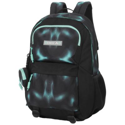 Sac à dos scolaire Annox NextGen - 31 x 19 x 46 cm - 38 L - Noir/Sarcelle