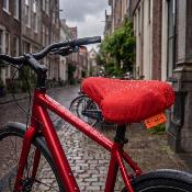 Housse de selle de vélo - Rouge Uni