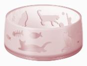 Ferribiella – Bol duoworld pour Chat – Alimentation Confortable et Hygiénique – 330 ml – 11,8 x 5 cm – Rose