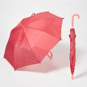 Parapluie long pour enfants - Intérieur imprimé - Rose - Licorne