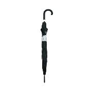 Parapluie automatique long - Protection extra large de 104 cm - Noir avec imprimé chien réfléchissant