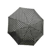 Parapluie pliant - leger - Pois noir et blanc