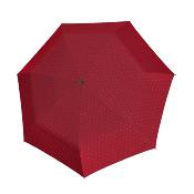 Parapluie pliant à ouverture manuelle - Résistant au vent - Rouge