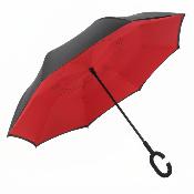 Parapluie à Ouverture Inversée - Resistant au vent - Rose
