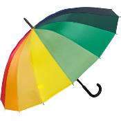 Grand parapluie golf imprimé arc en ciel - diamètre de 130 cm