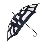 Parapluie automatique grand format - Protection optimale de 104 cm de diamètre - Résistant au vent - Poignée en plastique cristallisé - Graphique - Noir