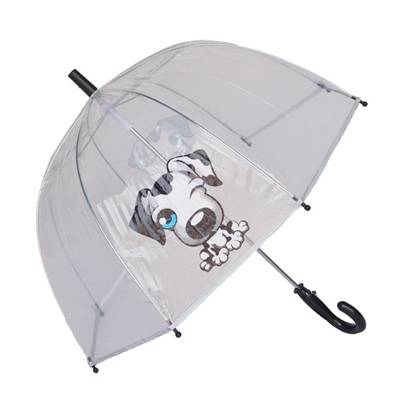 Parapluie cloche pour enfants - Chien - Bordure réflechissante pour être visible la nuit