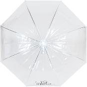 Parapluie cloche transparente de mariage - Ouverture Automatique - Just Married