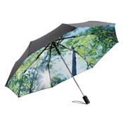 Parapluie pliant Imprimé Forêt - Automatique - Résistant au vent - Noir