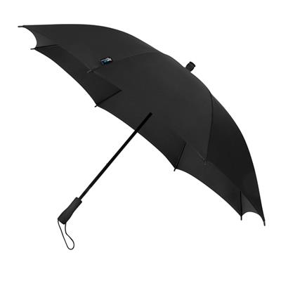 Parapluie droit de voyage - Parapluie ULTRA léger 265 GR - Resistant au vent - Noir avec Bandoulière