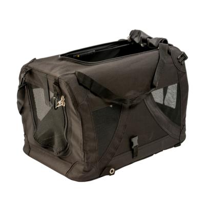 Duvoplus Sac de transport Click & Go XL pour chien – sécurité et confort en voyage – max. 45,5 kg – 91x63x63 cm – noir