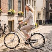 Housse de selle de vélo - Style années 70 noir et blanc