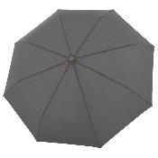 Parapluie pliant et écologique - Fait de plastique recyclé - Ouverture manuelle - Large protection 96 cm - Gris ardoise