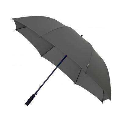 Grand parapluie de golf pour deux personnes - Résistant au vent - 8 baleines -  diamètre de 102 cm - Gris