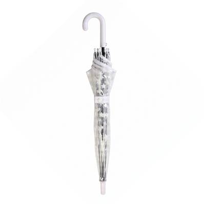 Parapluie Cloche Transparent pour Enfant - Système d'ouverture Automatique - 8 Baleines en Fibre de Verre - Poignée Confortable - Motifs d'étoiles