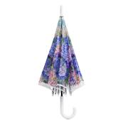 Parapluie Transparent pour Femme - Système d'ouverture automatique - Resistant au Vent - Hortensia