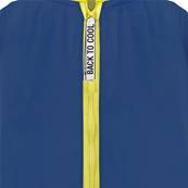 Poncho pour enfants de 3 à 6 ans - Bandes réfléchissantes pour une meilleure visibilité nocturne - Bleu et jaune