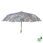Mini parapluie pliant et écologique pour femme - Système d'ouverture automatique - Feuilles Kenzia
