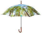 Parapluie de marche pour femme - Parapluie à ouverture automatique - Bois