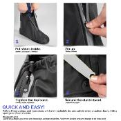 Protection de chaussure imperméable haute visibilité - PVC - Taille S 36/39