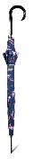 Parapluie de marche long et léger PIERRE CARDIN - Bleu floral