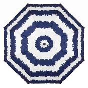 Parapluie pliant pour femme - Système d'ouverture et de fermeture automatique - Résistant au vent - Poignée en bois d'érable - Motif marinière