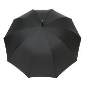 Parapluie droit automatique pour femme - Poignée en bois - Noir