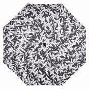 Parapluie Pliant Ultraléger et Compact pour Femme - Monochrome - Motif Feuilles