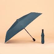 Parapluie pliant ultraléger pour femme - Ouverture et fermeture automatiques - Résistant au vent - Protection UV - Bleu ardoise