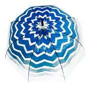 Parapluie long - Design Anglais - Ouverture automatique - Chevron bleu marine