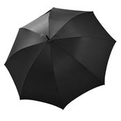 Parapluie long pour homme Bugatti - Fait à la main en Autriche - Large diamètre - Résistant au vent - Ouverture automatique - Manche en bois de châtaignier - Noir