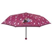 Mini parapluie pliant pour enfant - Parapluie solide et résistant au vent - Frozen 2 - Parapluie fille Rose
