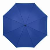 Grand parapluie automatique - Résistant au vent - Avec poignée courbée - Bleu éblouissant