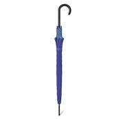 Grand parapluie automatique - Résistant au vent - Avec poignée courbée - Bleu Cobalt
