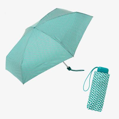 Mini parapluie pliant pour femme - Résistant au vent - Protection UV - Bleu turquoise