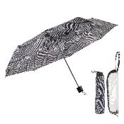 Parapluie pliant pour femme - Avec étui zippé en PVC et dragonne - Motif Xèbre