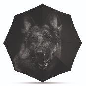 Grand parapluie automatique - Chien noir