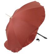 Parapluie Ombrelle pour Femme - Made In France - Bordeaux Doublé extérieur satin intérieur dessin cachemire