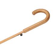 Parapluie de golf - Ouverture automatique - Résistant au vent - Diamètre 102 cm - Mât et poignée en bois - Vert foncé