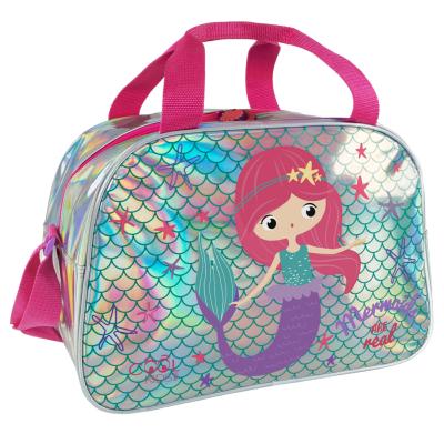 Sac de sport pour enfant - Sac fille - Avec détails réfléchissants pour plus de sécurité - Sirène rose
