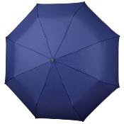 Parapluie reflective pour femme et Homme - Ouverture automatique - Large protection 104 cm - Bleu avec bordure refléchissante