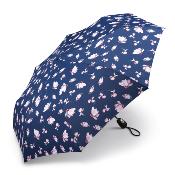Parapluie pliant - Ouverture automatique - Fleuri Bleu