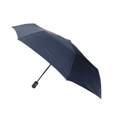 Parapluie pliant pour hommes et femmes – Système d'ouverture et de fermeture automatique – Résistant au vent – ​​Protection anti-UV – Bleu marine